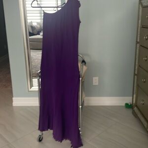 Gauzey purple one shoulder dress XS